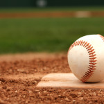 baseball on homeplate